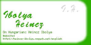 ibolya heincz business card